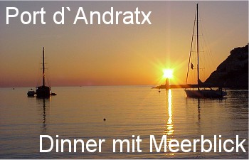 Port Andratx: Dinner mit Sonnenuntergang